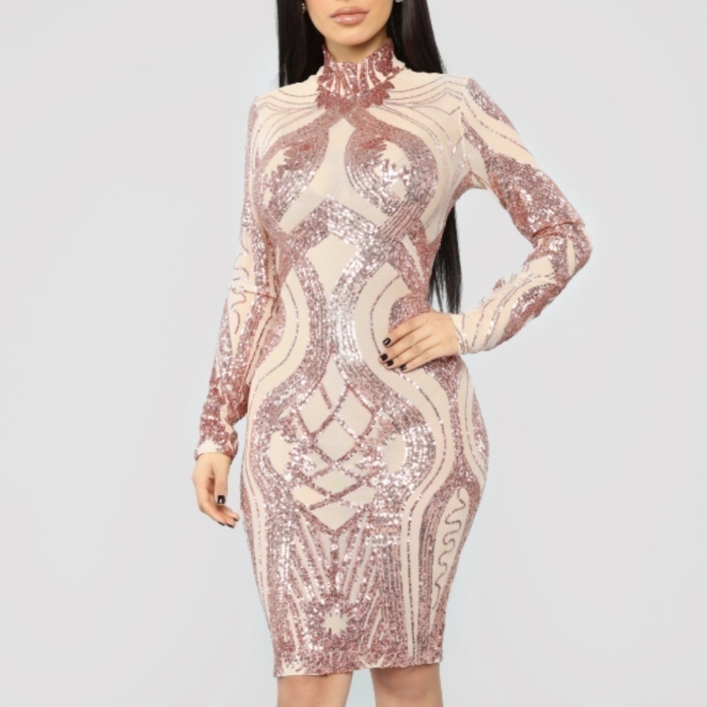 𝅺nwt - Fashion Nova- Take Me To Paradise Mesh Dress